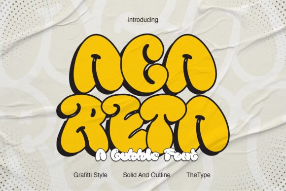 Acareta: The Rounded Groovy Display Font for Modern Branding