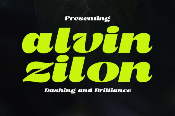 Alvin Zilon: The Elegant Display Typeface for Modern Digital Brands