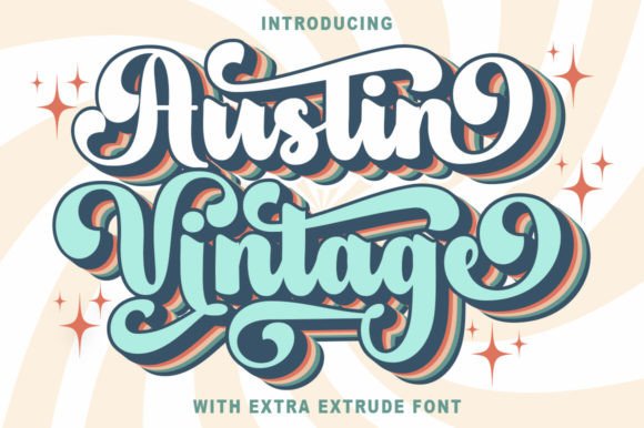 Austin Vintage: The Ultimate Retro Display Font for Modern Designers