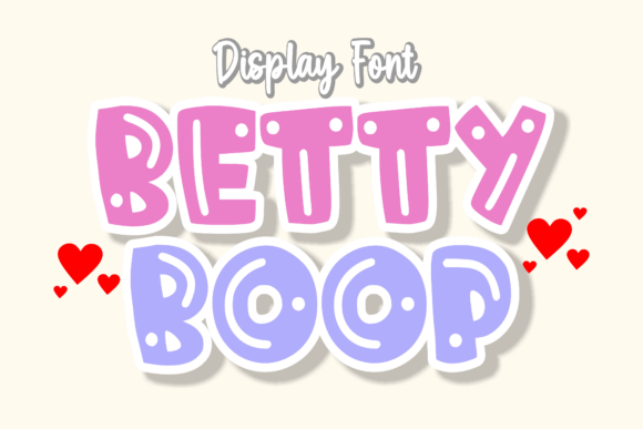 Betty Boop: A Bold Retro Display Font for Cheerful Branding