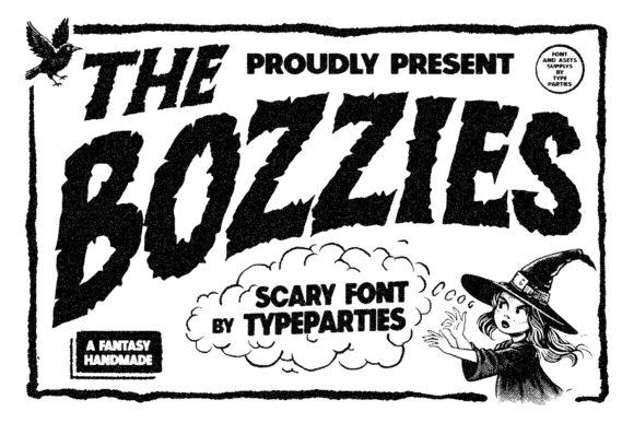 Bozzies: The Spooky Display Font for Eerie Designs