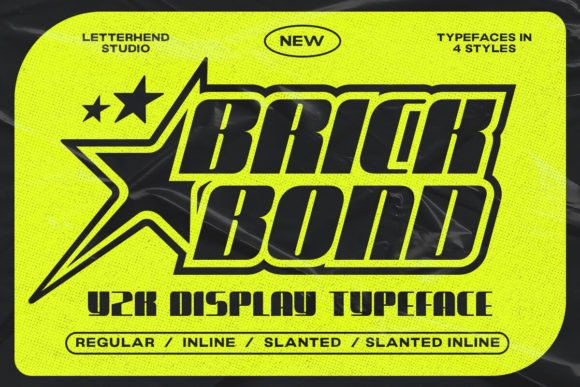 Brick Bond: The Y2K Display Font for Bold Campaigns