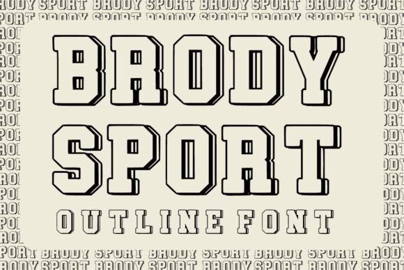 Brody Sport: A Vintage Display Typeface for Editorial Design