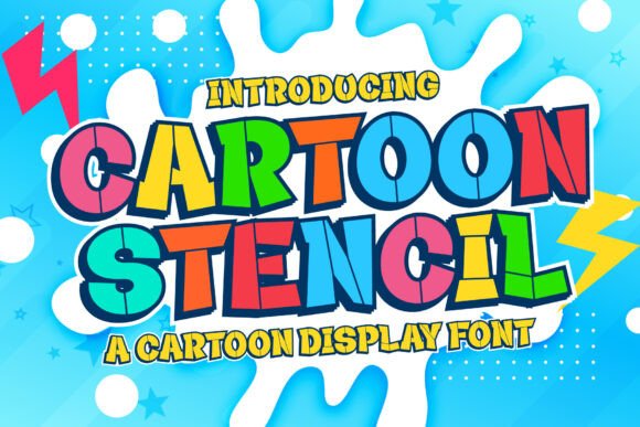 Cartoon Stencil: A Bold Display Typeface for Creative Brands