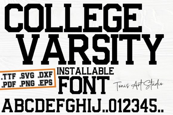 College Varsity: The Premium Display Typeface for Crafters