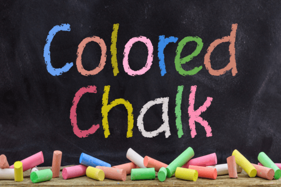 Colored Chalk: A Playful Display Font for Nostalgic Web Design