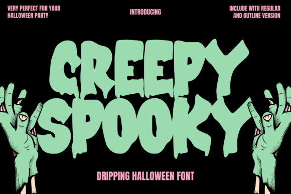Creepy Spooky: The Dripping Halloween Font for Bold Branding