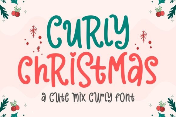 Curly Christmas: The Playful Display Typeface for Festive Campaigns