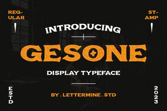 Gesone: The Vintage Display Font That Transforms Small Business Branding
