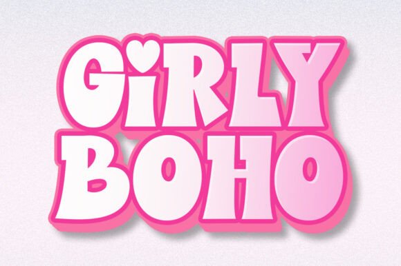 Girly Boho: The Vivacious Display Font for Scroll-Stopping Brand Content