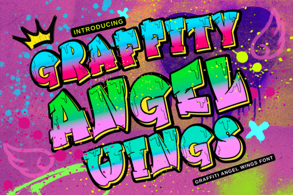 Graffiti Angel Wings: The Ultimate Display Typeface for Street-Style Campaigns