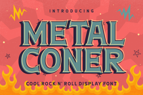Metal Coner: The Edgy Display Typeface for Bold Editorial Design