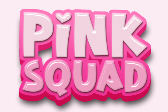 Pink Squad: The Whimsical Display Font for Creative Makers