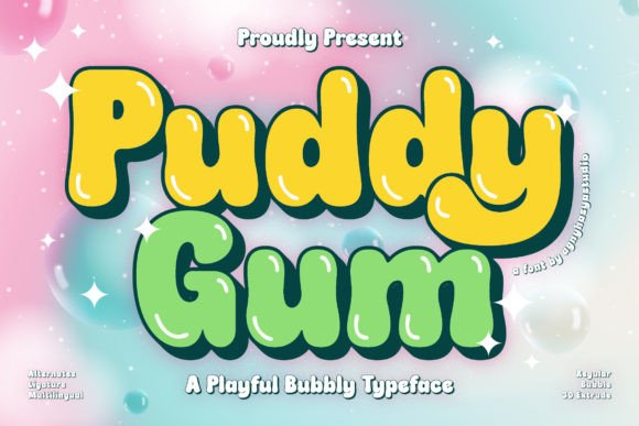 Puddy Gum: The Playful Display Typeface for Vibrant Digital Experiences