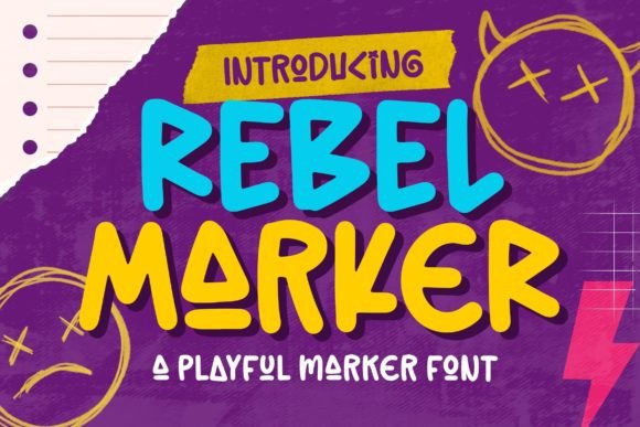 Rebel Marker: The Playful Display Font for Bold Brand Identity