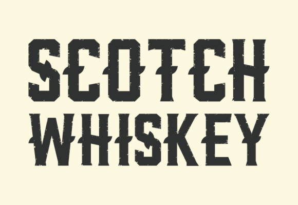 Scotch Whiskey: A Retro Display Font for Makers