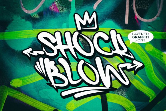 Shock Blow: A Bold Display Font for Editorial Design