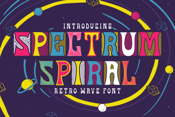 Spectrum Spiral: The Retro Wave Typeface for Bold Branding