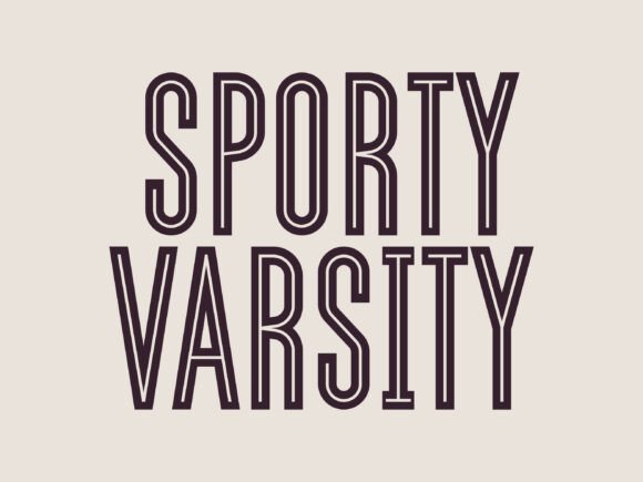 Sporty Varsity: The Bold Display Typeface for Energetic Campaigns