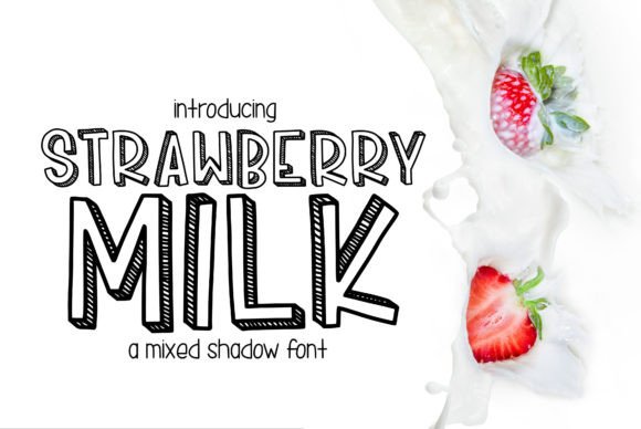 Strawberry Milk: A Playful Display Typeface for Editorial Design