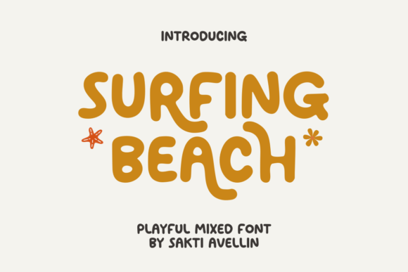 Surfing Beach: A Playful Typeface for Editorial Design