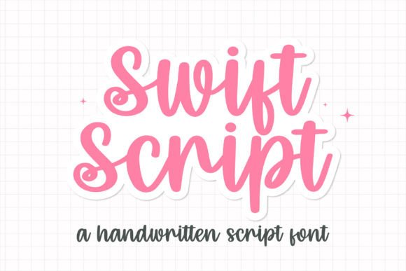 Swift Script: The Handwritten Display Font for Campaign Success