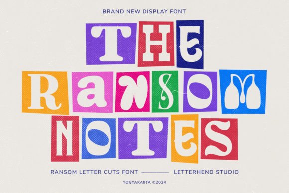 The Ransom Notes: A Mixed Cut Display Font for Bold Branding