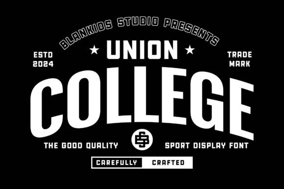 Union College: The Sporty Display Font for Handmade Brands