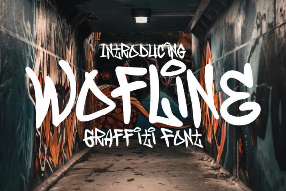 Wofline Graffiti: The Bold Typeface for Street-Style Branding